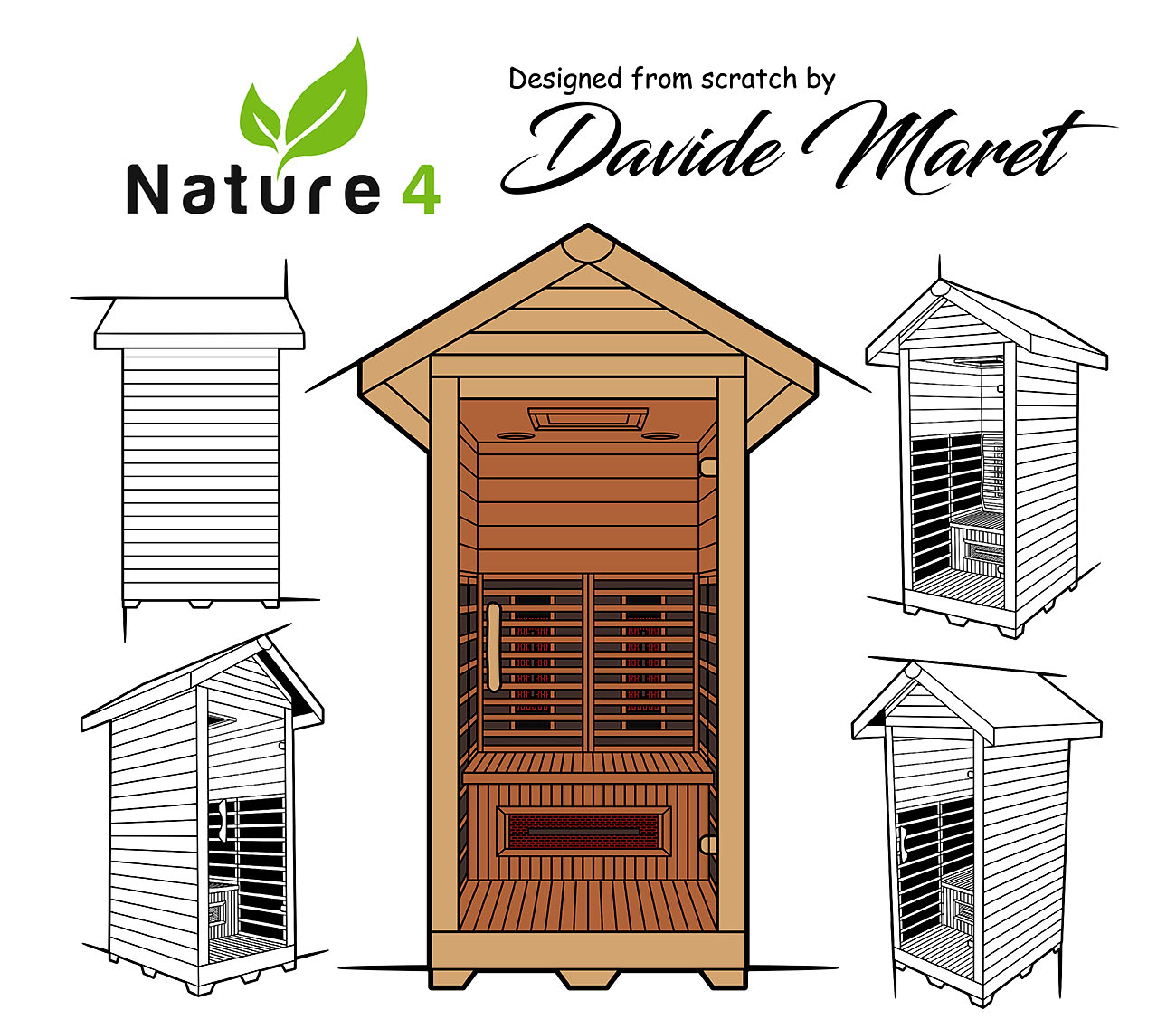 medical sauna nature8 design sketch from david maret