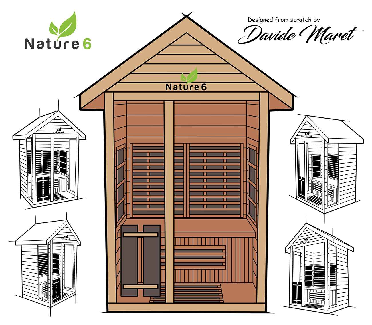 medical sauna nature8 design sketch from david maret